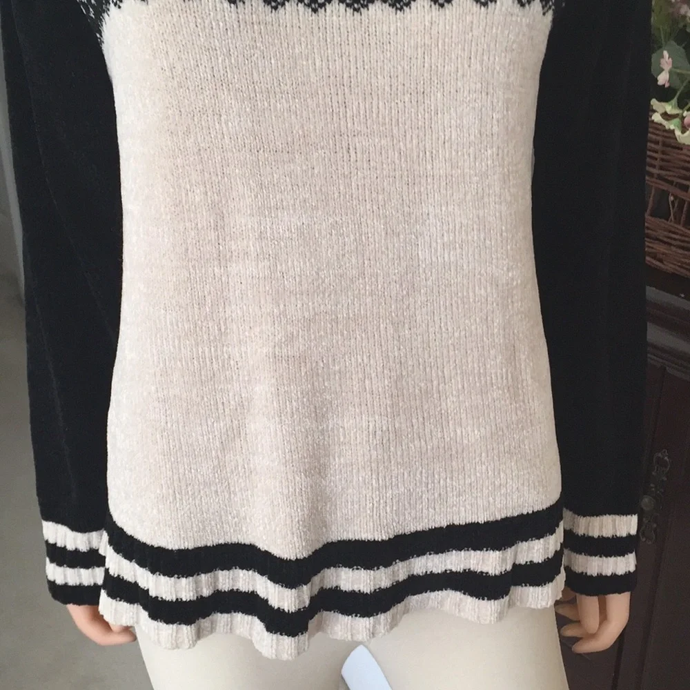 Vintage Erika Fair Isle Turtleneck Sweater Size L